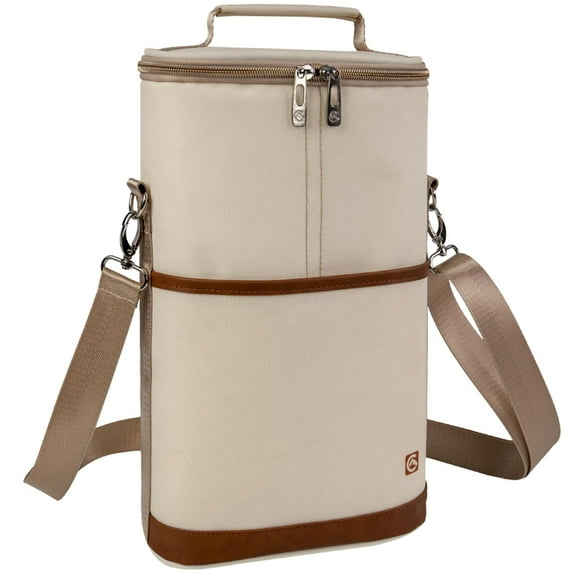 Lona portátil aislante para 2 botellas de vino ALLCAMP