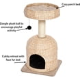 thumbnail image 3 of Cat Scratching Post Forte Huge Cat Scratching Post with Extra-Durable Sisal Wrap and Tan Giant Cat Post Model F-BR, 3 of 5