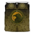 thumbnail image 3 of Viking Bedding Set, Ethnic Odin Raven Gold RLT12, 3 of 6