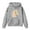 1#Grey, variant on Kiijoy Toddler Girls Hooded Sweatshirt Horse Print Loose Lightfleece Hoodie Pullover Top