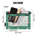 thumbnail image 4 of FORMRS 2 Pack Pencil Pouch for 3 Ring Binder with Clear Window Zipper Case, Christmas Trees, 4 of 6