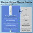 thumbnail image 2 of iSpring RO5004F-AK Alkaline Reverse Osmosis Water Filter with UV, 500 GPD, pH+, 2:1 Pure to Drain, Tankless Remineralization RO System Under Sink with Boost Pump, Filter Life Monitor, 2 of 9