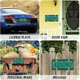 thumbnail image 7 of Custom Modern Teal Black Leopard License Plate, Personalized Your Text Picture Logo on Car Front Plate Custom Car Tags 6 x 12 Inch, 2 PC, 7 of 7