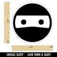 thumbnail image 2 of Masked Ninja Head Emoticon Self-Inking Rubber Stamp Ink Stamper - Black Ink - Mini 1/2 Inch, 2 of 7