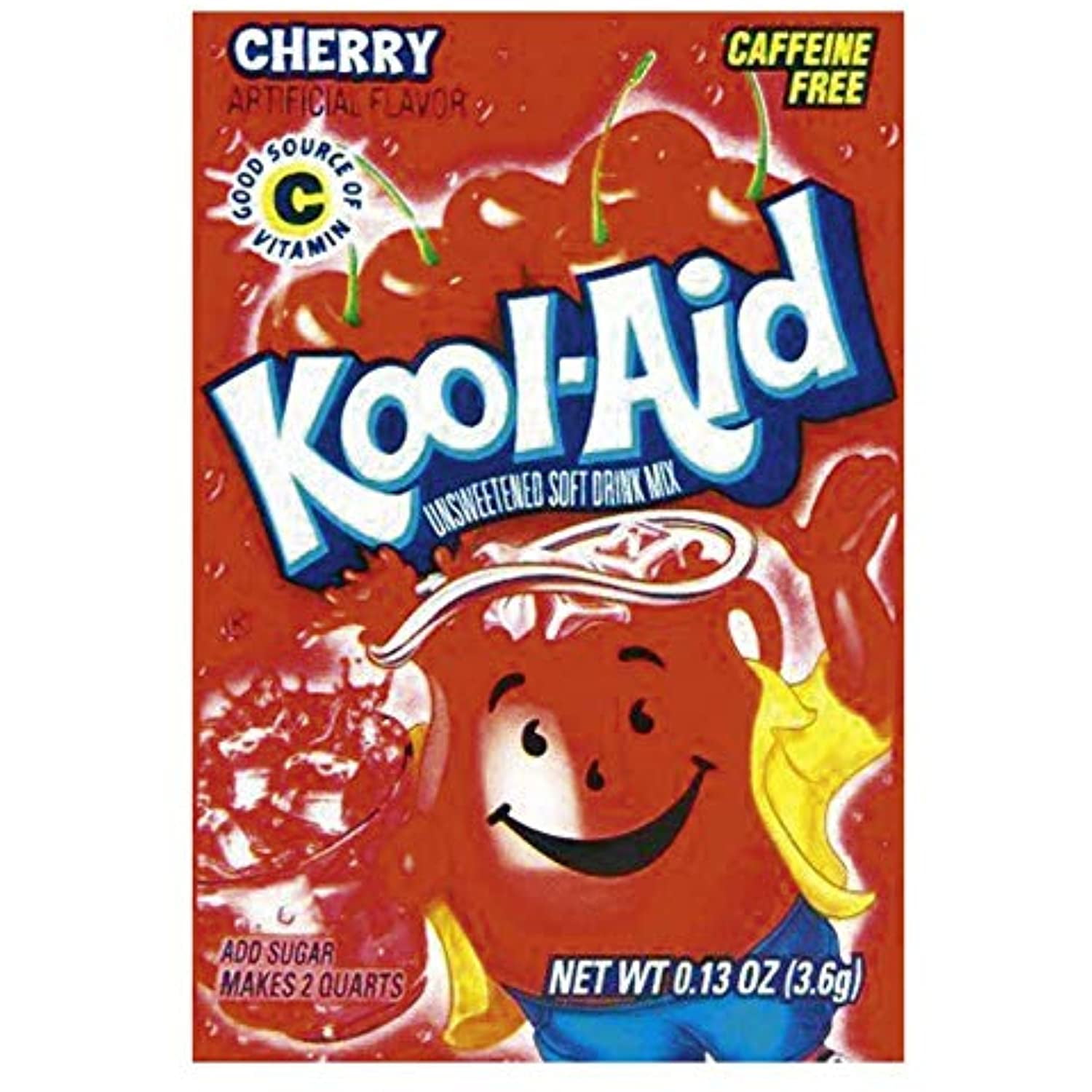 KoolAid Cherry Unsweetened Soft Drink Mix, 0.13Ounce Envelopes(Pack