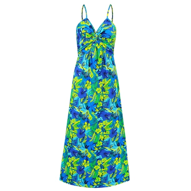 Vestidos Sexy para las Mujeres Impreso Camis sin Mangas Cuello en V, Vestido de Ajuste Delgado Y de Moda