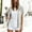 White, variant on BUIGTTKLOP Sweatshirt for Womens Full Zip Slim Fitted Hoodies Short Sleeve Thin Jacket with Pockets
