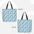thumbnail image 2 of Easygdp Black White Gray Rabbit Bolsa Tote para Mujer, Bolso de Hombro para Trabajo, Playa, Viajes, Compras y Supermercado, 2 of 7