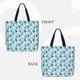 thumbnail image 2 of Fotbe Black White Gray Rabbit Bolsa Tote con Estampado para Mujer, Bolsos con Cremallera, Bolsa de Hombro Casual de Gran Capacidad con Bolsillos Internos, 2 of 7