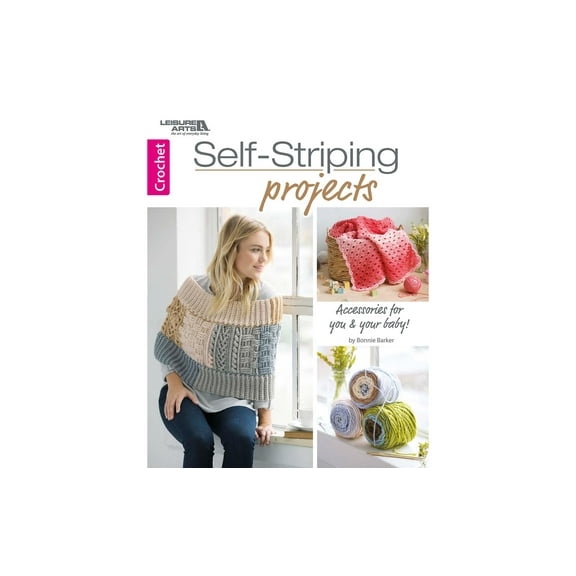 Leisure Arts Self Striping Projects Crochet Book
