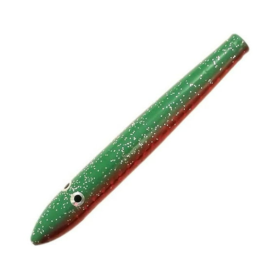 6" Unrigged Cedar Plugs Green/Red/Chart Color 2 Pcs