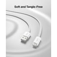 thumbnail image 4 of Cable USB A a USB C Belkin de 3 m y 15 W para iPhone 16 y 15, color blanco, 4 of 8