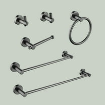 6 - Piece Bathroom Towel Rack Set Wall Mount