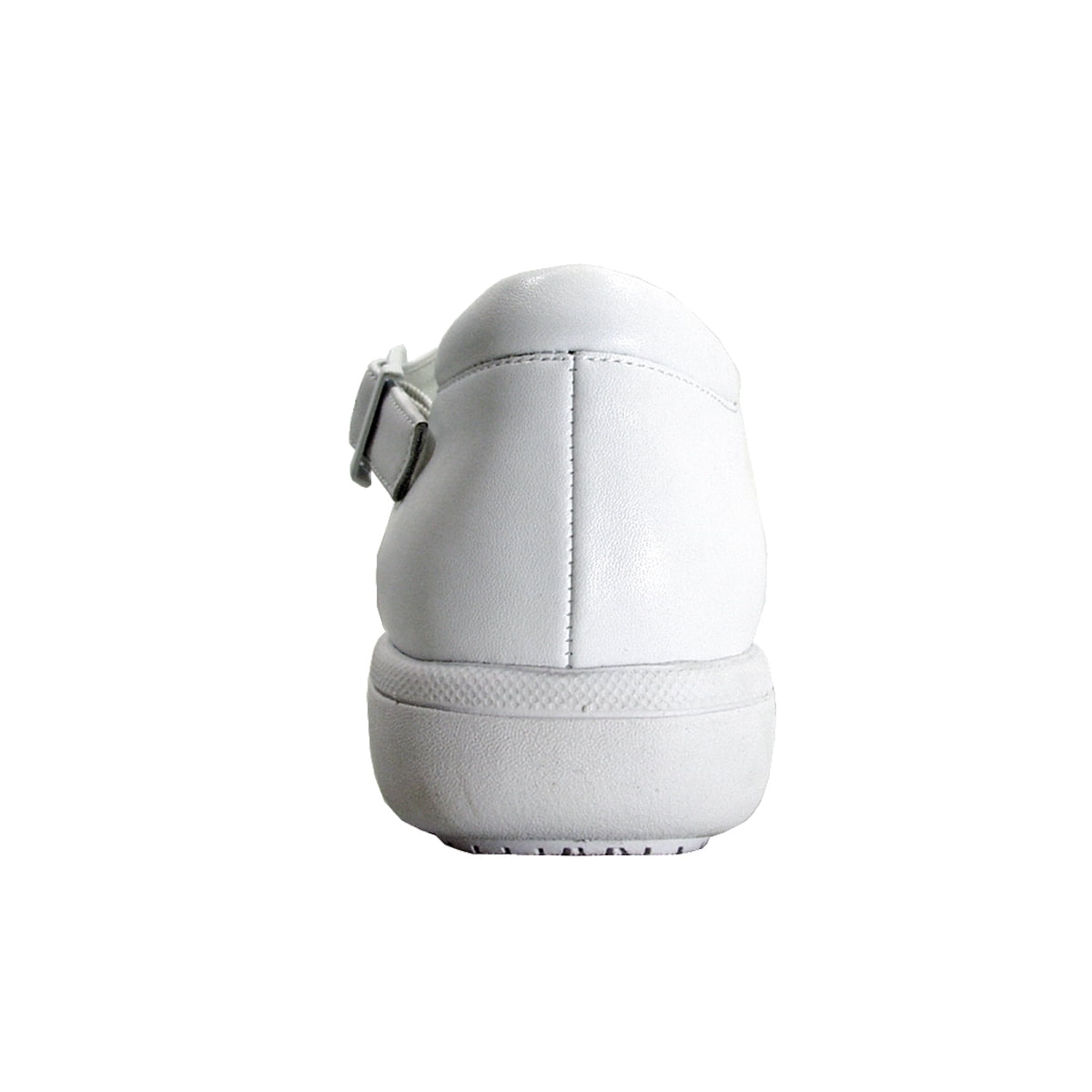 24 HOUR COMFORT Shea Women's Wide Width Leather Loafers with Buckle WHITE 10