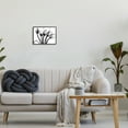 thumbnail image 2 of Stupell Industries Modern Tulip Blossom Abstract Monochrome Silhouette Photography Black Framed Art Print Wall Art, 14x11, by Albert Koetsier, 2 of 6