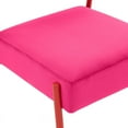 thumbnail image 5 of Jolene Hot Pink Velvet Dining Chair - Set of 2, 5 of 7