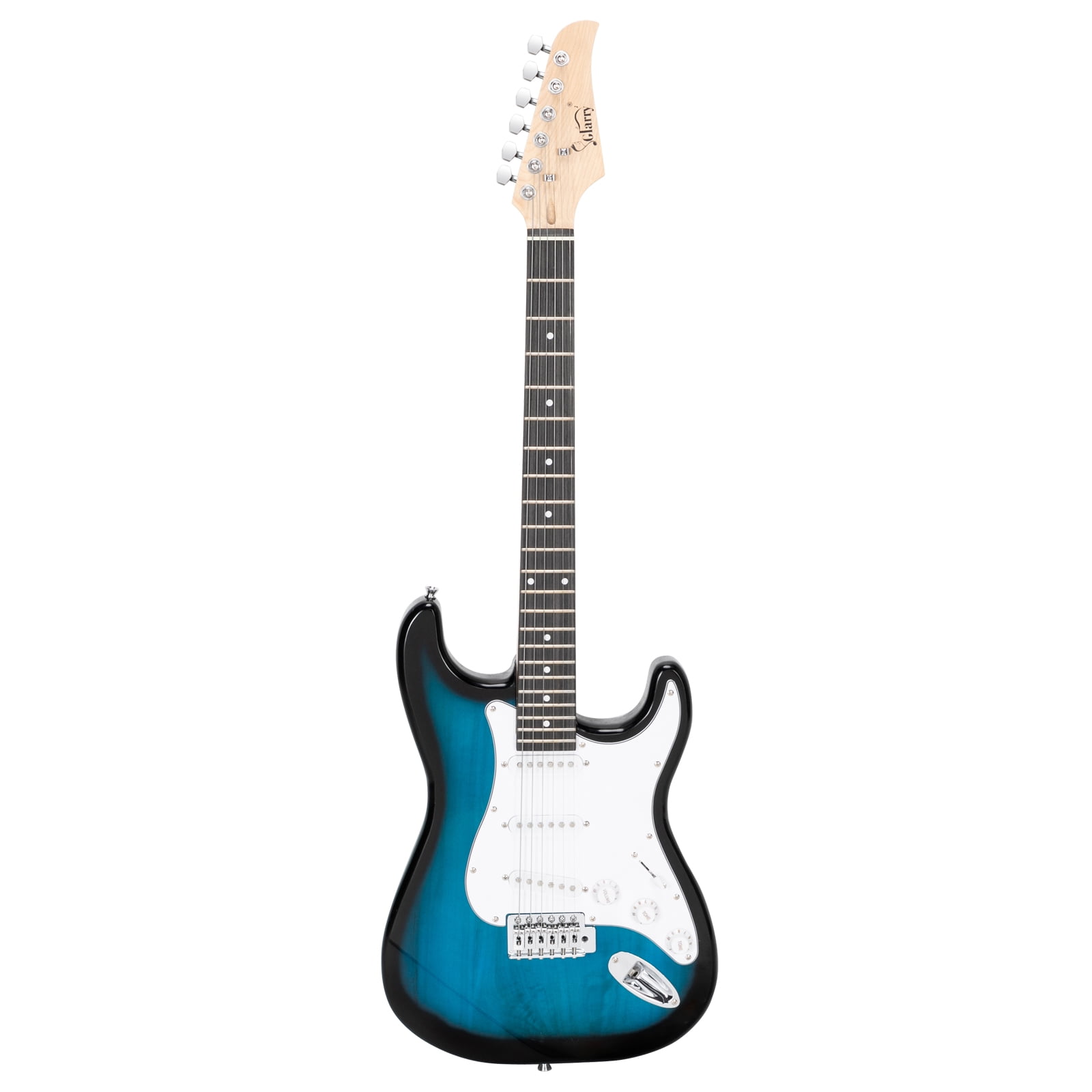 Kepooman Kids Full-Size Electric Guitar, Guitar Kit with SSS Pickup, White Pickguard, 20W Amplifier