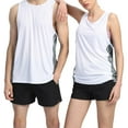 thumbnail image 5 of Sngxgn Men's Workout Tank Tops Gym Sleeveless Shirts V Neck Bodybuilding Tee Shirt(White,XXL), 5 of 5
