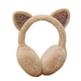 thumbnail image 2 of Opvise Earmuffs Skin-friendly Cats Ears Design Plush Winter Warm Cats Ear Muffs for Outdoor, 2 of 8