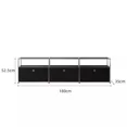 thumbnail image 1 of Armario de almacenamiento moderno USM Haller, aparador con borde de acero inoxidable, mueble de almacenamiento para TV, armario de cubo ins, conjunto Medieval, 1 of 4