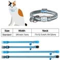 thumbnail image 4 of Taglory 2 Pack Cat Collar with Bell, Breakaway Reflective Collar, Adjustable 7.5"-12.5", Skyblue, 4 of 7