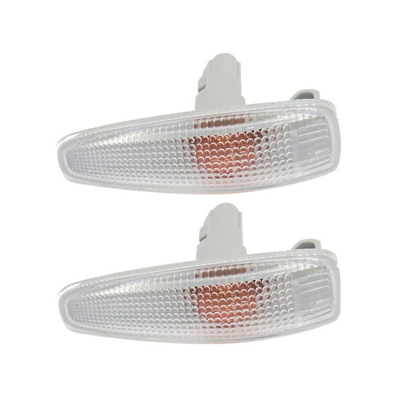 KarParts360 For Mitsubishi Lancer 2008-2017 Side Marker Light Driver And Passenger Side | Pair | CAPA | Clear Lens | Replacement For MI2570102C | 8351A001