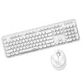 thumbnail image 1 of Mofii Sweet Keyboard and Mouse Combination Solid Color 2.4G Wireless Keyboard and Mouse Set Round Floating Keycaps for PC Laptops White, 1 of 8