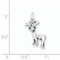 thumbnail image 2 of Sterling Silver Antiqued Deer Charm QC6358, 2 of 2