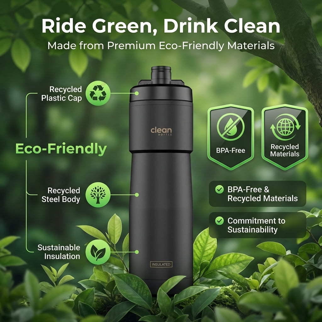 Clean Hydration Insulated Sport Water Bottle 23 oz