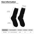 thumbnail image 3 of Women Crew Graphic Print Tube Socks Crescent Moon Pattern Design Ladies Socks, 3 of 7