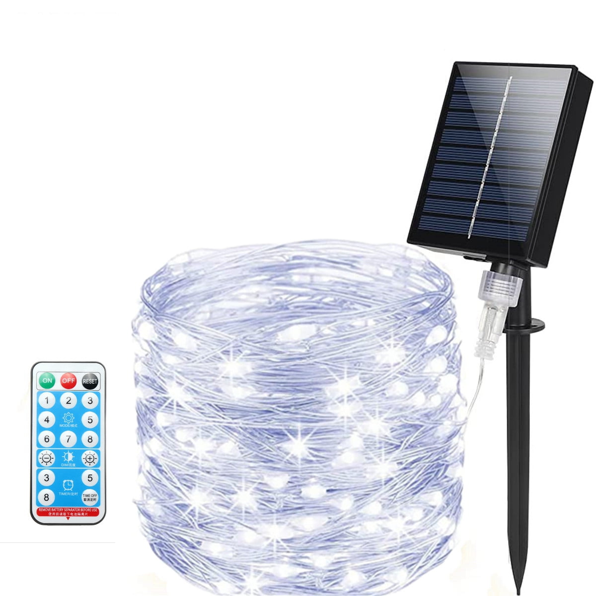 Details about   Solar Powered LED Fairy String Rope Strip Lights Waterproof Outdoor Garden Patio 