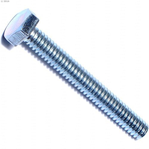 1/4"-20 x 2" Zinc Plated Steel Coarse Full Thread Hex Head Tap Bolts TBHS-026