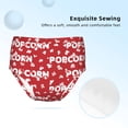 thumbnail image 2 of Pofeuu Popcorn2 Print Soft Cotton Underwear Girls'Briefs Soft Undies, 2 of 7