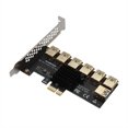 thumbnail image 1 of PCI-E 1x 1 a 7 Riser Card Adapter Multiplicador PCI-Express USB 3.0 Converter, 1 of 9
