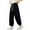 Black, variant on Kids Girls Pants Solid Color Tapered Pants Sweatpants Casual Active Joggers For 4-12 Years Trendy Dailywear, 5-6 Years
