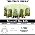 thumbnail image 2 of St Patrick''s Day Gnome Tablecloth Round 60 Inch Green Shamrock Decorative Table Cloth Holiday Washable Table Cover for Kitchen Dining Room, 2 of 8