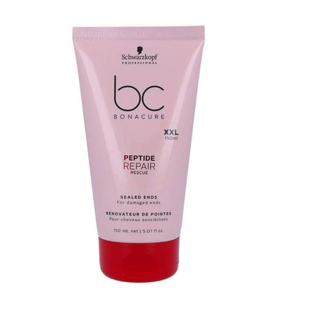 BC Bonacure by Schwarzkopf Repair Rescue Sealed Ends 150ml, Peptide Repair Rescue Sealed Ends instantly seals split ends and prevents them from occurring. By Schwarzkopf BC REPAIR