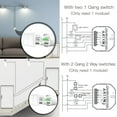 thumbnail image 3 of MS-104BZ 2 Gang ZigBee 3.0 + RF433 Smart Switch Module, AC 90V-250V 10A, Voice/APP/Manual Control, Compatible with Google Home/Smart Life, Fireproof PC, Hidden Installation, Includes Mounting Clip &, 3 of 6