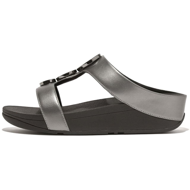 Sandalia FitFlop Halo Bead-Circle con puntera para mujer