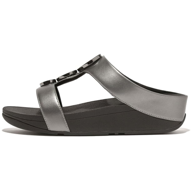 Sandalia FitFlop Halo Bead-Circle Slide con Amortiguación