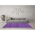 thumbnail image 3 of Ahgly Company Indoor Round Abstract Purple Contemporary Area Rugs, 4' Round, 3 of 4