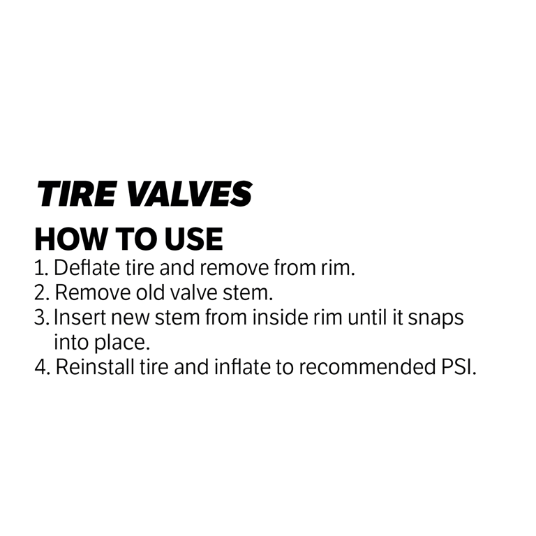 Slime Tubeless Tire Valves Replace TR415 tire valves - 20161