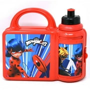 Zak Miraculous Ladybug Combo Lunch Box with Water Bottle