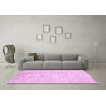 thumbnail image 3 of Ahgly Company Indoor Rectangle Solid Pink Modern Area Rugs, 4' x 6', 3 of 4