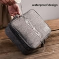 thumbnail image 7 of Pyaiiner Travel Organizer Electronic Accessories Box Portable Technology Travel Gifts Men'S Triple Cable Organizer Cable Charger Flash Drive, 7 of 7