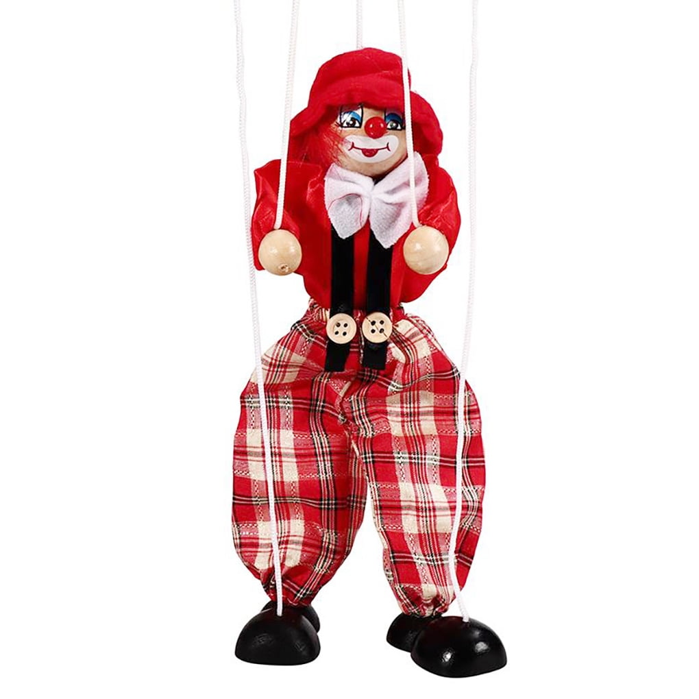 Funny Colorful Pull String Puppet Vintage Gifts Doll Handcraft Toys ...
