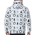 thumbnail image 7 of Daiia penguin tree star for Men's Fashion Hoodies & Sweatshirts with Kangaroo Pocket Hooded Sweatshirt Breathable & Moisture Wicking-Medium, 7 of 7