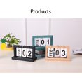 thumbnail image 5 of TinyGlam Desk Calendar, Flip Wooden Perpetual Calendar Metal Desk Calendar, Perpetual Daily Flip Calendar for Desk Reusable Office Desktop Decor, Desk Accessories for Home Office Decor(Black), 5 of 5