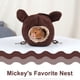 thumbnail image 1 of Fiudx Bonita Cama para Hámster, Suave Terciopelo, Diseño Semicerrado, Tapete Lavable, Base Estable y Antideslizante, Seguridad para Mascotas, Sueño Cómodo, Hogar para Animales Pequeños (1 Unidad), 1 of 7