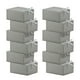 thumbnail image 1 of HUAPRINT Gery Cajas de regalo con tapas 8x8x4 pulgadas Caja de propuesta para dama de honor 12 juegos de cajas de papel Kraft para bodas, graduaciones, día del padre, aniversarios, novios, regalos, re, 1 of 5